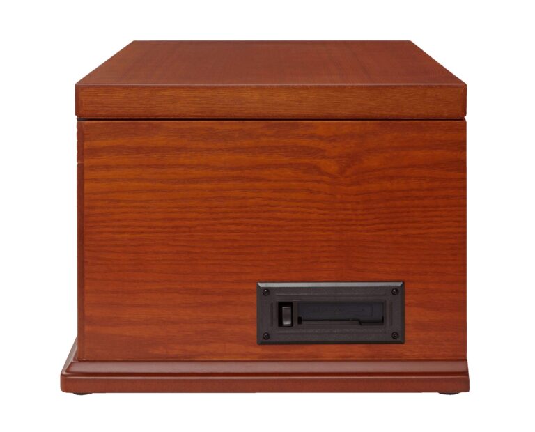 Crosley CR42D-PA Lancaster 3-Speed Turntable with Radio, CD/Cassette Player, Aux-in and Bluetooth, Paprika - Image 4