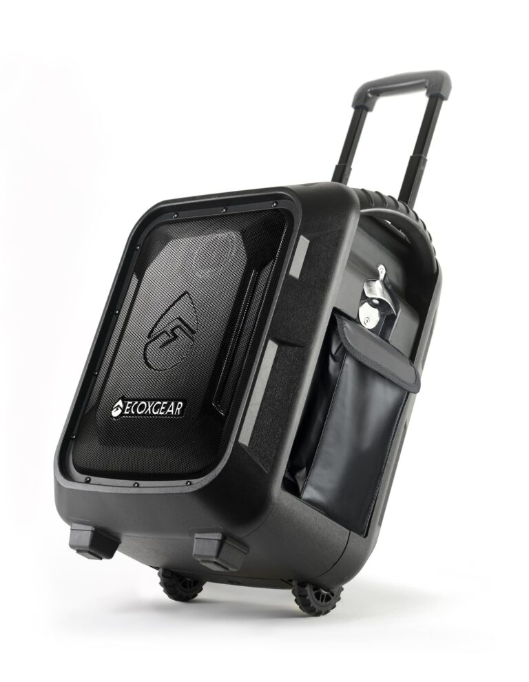 ECOXGEAR EcoBoulder+ GDI-EXBLD810 Rugged Waterproof Floating Portable Bluetooth Wireless 100 Watt Speaker and PA System (Gray) - Image 2