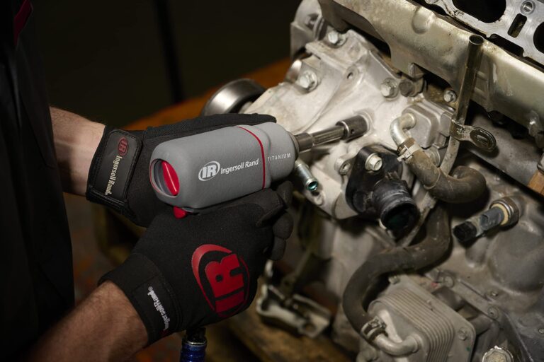 Ingersoll Rand 2115QTiMAX 3/8” Drive Air Impact Wrench, Quiet Tool, Lightweight 2.5 lb Design, Powerful Reverse Torque Output Up to 300 ft lbs, 7 Vane Motor, Max Control, Gray - Image 3