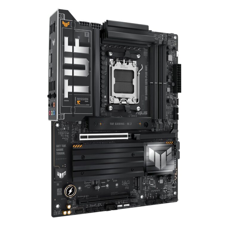 ASUS TUF Gaming X870-PLUS WiFi AMD AM5 X870 ATX Motherboard, 16+2+1, 80A SPS Power Stages, DDR5, PCIe 5.0 Ready, Four M.2 Slots, Wi-Fi 7, 2.5Gb LAN, HDMI, USB4® 40Gbps, SATA 6 Gbps, USB 20Gbps Type-C - Image 7
