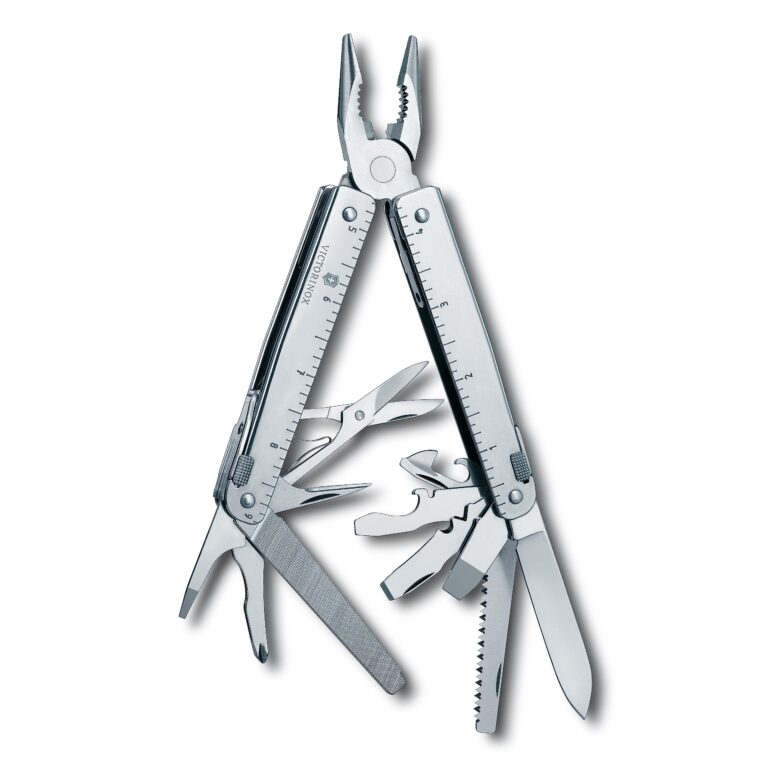 Victorinox Swiss Tool X Plus Ratchet Swiss Army Knife, 35 Function Swiss Made Multi-Tool with Needle-nose pliers, Wire Cutter, Crate Opener and Large Blade - Silver - Image 10