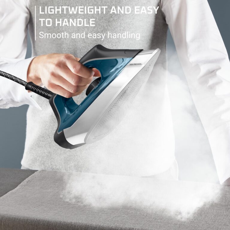 Rowenta, Iron, Stainless Steel Soleplate Professional Steam Station for Clothes, 1.1L Removable Tank, Fast Heat Up, 1800 Watts, Blue Clothes Iron, DG8624 - Image 5