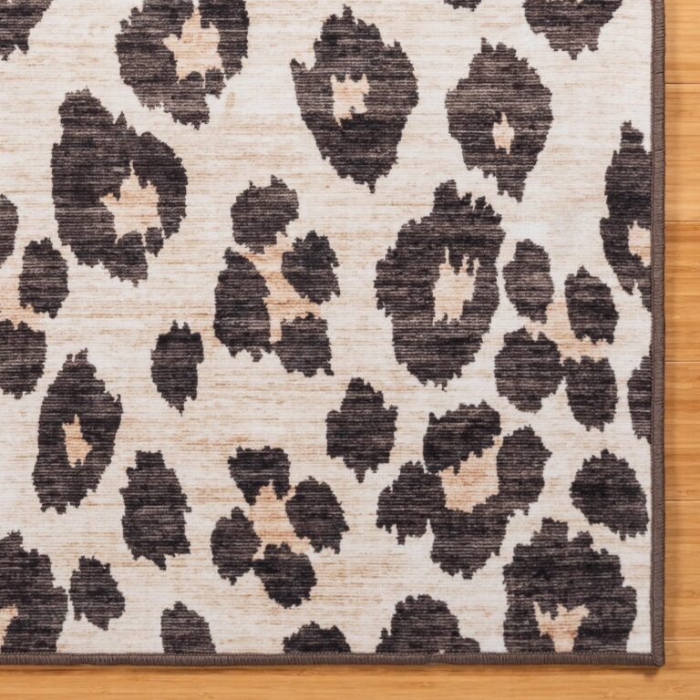 Gertmenian Indoor Boho Area Rug - 9x13 Extra Large, Non Slip, Super Strong, Ideal for High Traffic Areas in Bedroom, Living Room, Kitchen - Lennie, Leopard, 24588 - Image 4