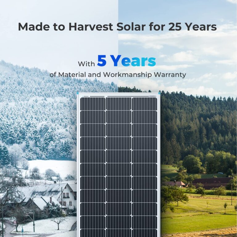 Renogy 100W 12V Solar Panel, Monocrystalline 100 Watt Solar Panel for RV, High Efficiency IP67 Waterproof PV Module for Marine Farm Battery Rooftop Outdoor Trip, Power Kits & Ecosystem - Image 2
