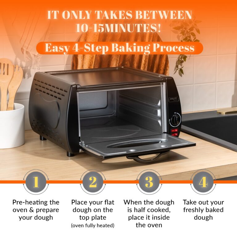 Mini Tandoor Oven Angaar Tandoor Electric Oven 4 Minute Pizza Maker - Table Top Pizza Oven, Tandoori Roti, Naan - Image 4