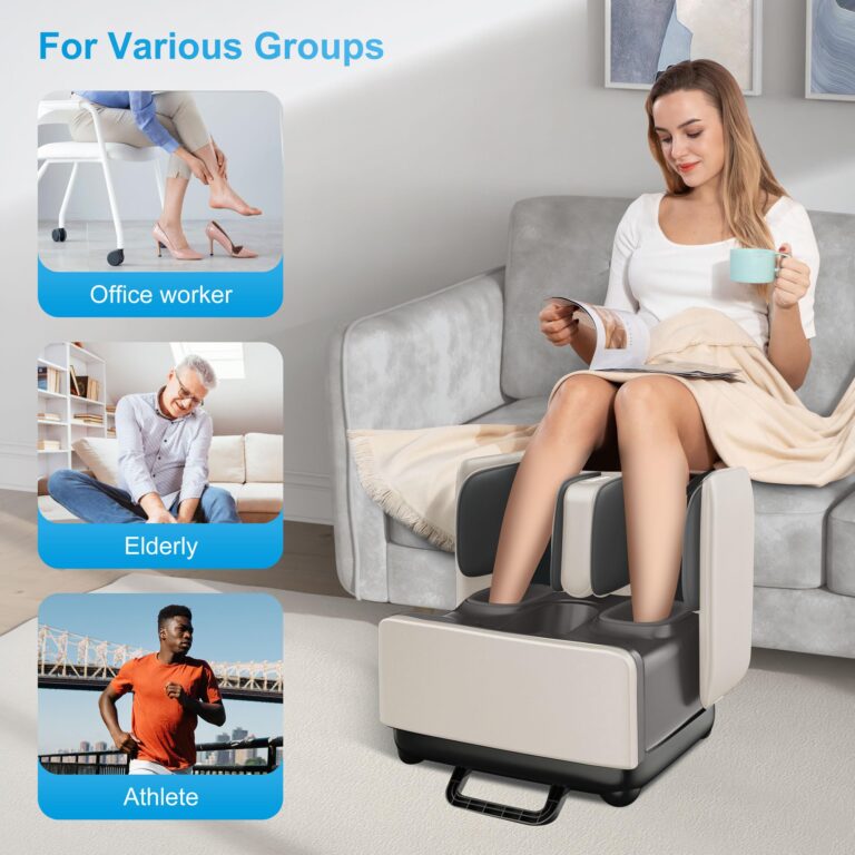 COMFIER 2-in-1 Shiatsu Foot Massager&Foot Rest,FSA HSA Eligible Foot and Calf Massager with APP Control,Heated Feet Massager for Foot Pain Relief,Gifts for Men Women - Image 4