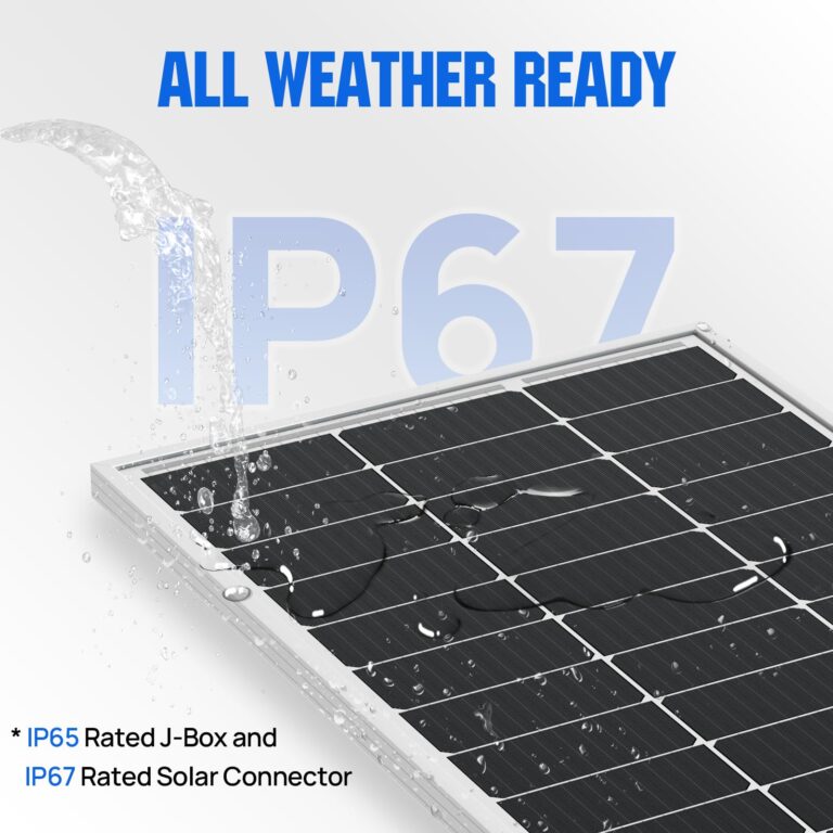 ECO-WORTHY 2pcs 100 Watt Solar Panels Monocrystalline Solar Panel for 12V/24V Battery RV Marine Boat and Other Off-Grid Applications, 2-Pack 100W - Image 3
