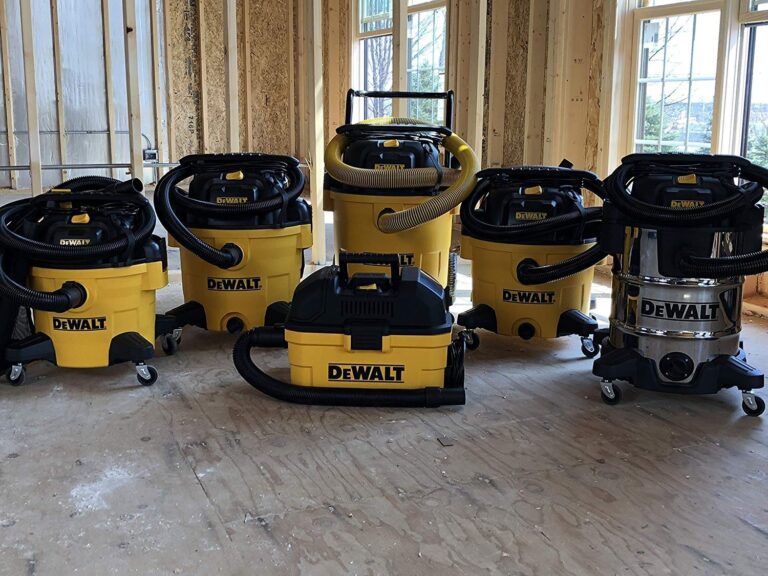 DEWALT 12 Gallon Poly Wet/Dry Vac, 5.5 HP Shop Vacuum Wet Vacuum Cleaner for Workshop, Jobsite, Commericial Area, Large Pick-Up Capacity, Yellow,DXV12P - Image 9