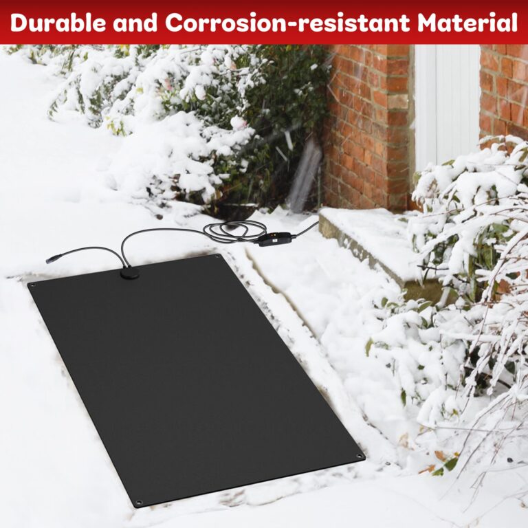 Miveda Snow Melting Mats Outdoor, Heated Snow Melting Mats with Timer, Non-Slip Rubber Heat Mats for Snow Ice, 11ft Power Cord, 110V Heated Outdoor Mats for Walkways, Driveways 30 * 48 - Image 4