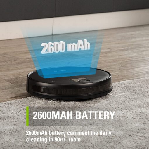Greenworks Robotic Vacuum GRV-1010 Self-Charging, Wi-Fi Connectivity, 2200Pa Extreme Suction Power, Perfect for Pet Hair, Hard Floors, Carpets, Works with Alexa - Image 6
