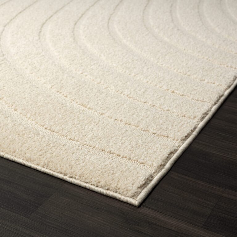 LUXE WEAVERS Modern Geometric Wave Cream 8x10 Area Rug - Image 5
