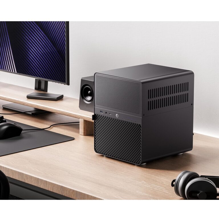 JONSBO N3 Mini-ITX NAS PC Chassis, ITX Computer Case, 8HHD+1-SSDD isk Bays NAS Mini Aluminum with Steel Plate Case, Built-in 2x10cm Fan, Power Support: SFX105mm, Support 130mm CPU Cooler - Image 8