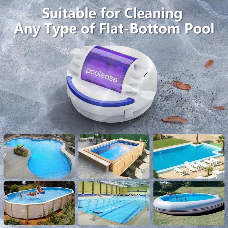 Poolease X1 Cordless Pool Cleaner Robot, Robotic Pool Vacuum for Above/In Ground Pool, 45W Dual-Motor, Self-Parking, Enhanced with 2L Debris Capacity (White and Purple) - Image 2