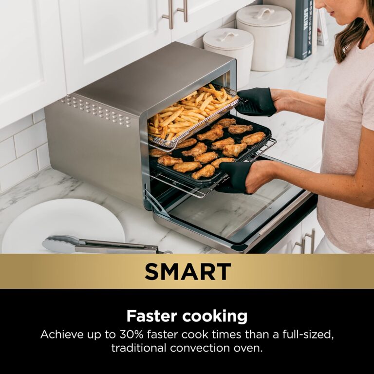 NINJA DT251 Foodi 10-in-1 Smart Air Fry Digital Countertop Convection Toaster Oven with Thermometer XL Capacity and a Stainless Steel Finish (Renewed) - Image 8