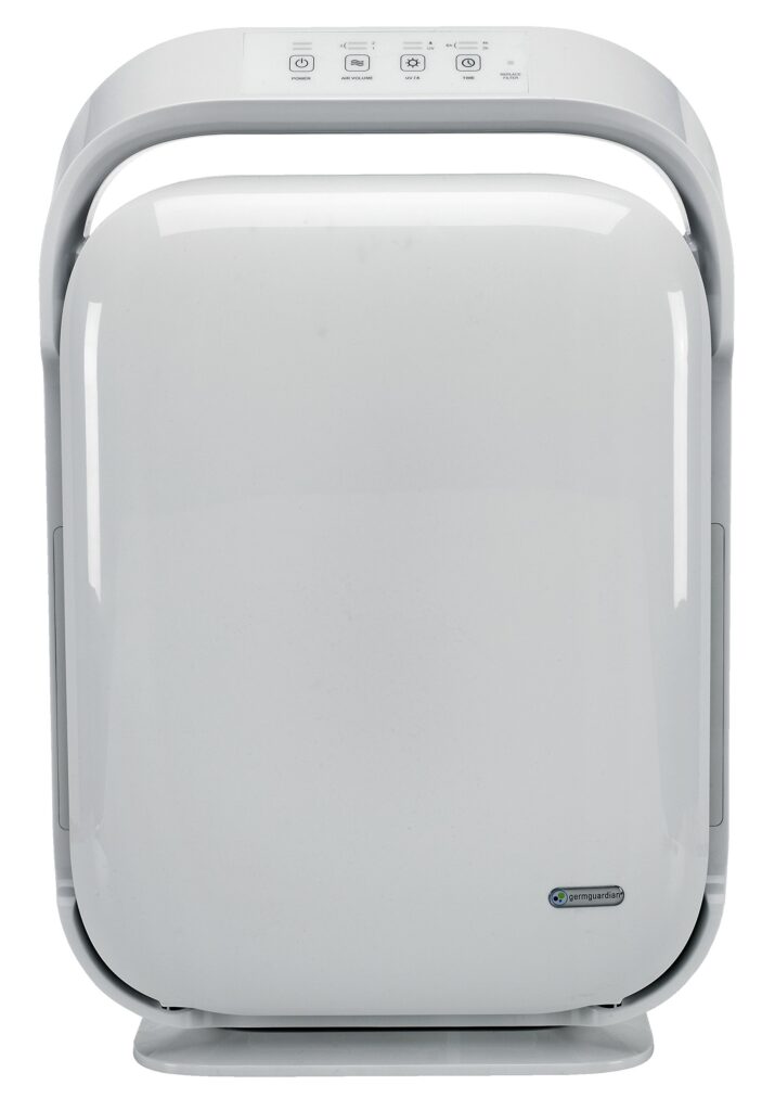 GermGuardian Hi-Performance Air Purifier with HEPA Pure Filter, Timer, Ionizer, Removes 99.97% of Pollutants, Large Rooms up to 1620 Sq. Ft., UV-C Light Helps Reduce Germs, 27”, White, AC9200WCA - Image 9