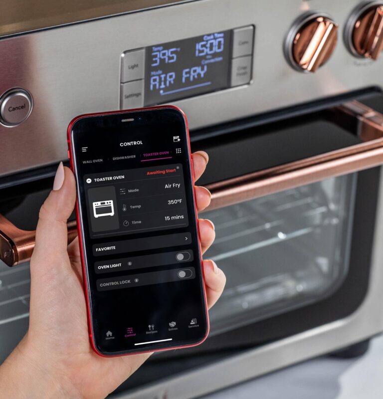 Café Couture Oven with 14 essential cooking modes, including Air Fry, CrispFinish, Bake, Broil, Roast, Toast, Pizza, WiFi & Smart Connected, Voice Control, Countertop Small Appliances, Steel Silver - Image 3