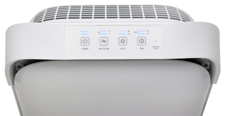 GermGuardian Hi-Performance Air Purifier with HEPA Pure Filter, Timer, Ionizer, Removes 99.97% of Pollutants, Large Rooms up to 1620 Sq. Ft., UV-C Light Helps Reduce Germs, 27”, White, AC9200WCA - Image 4