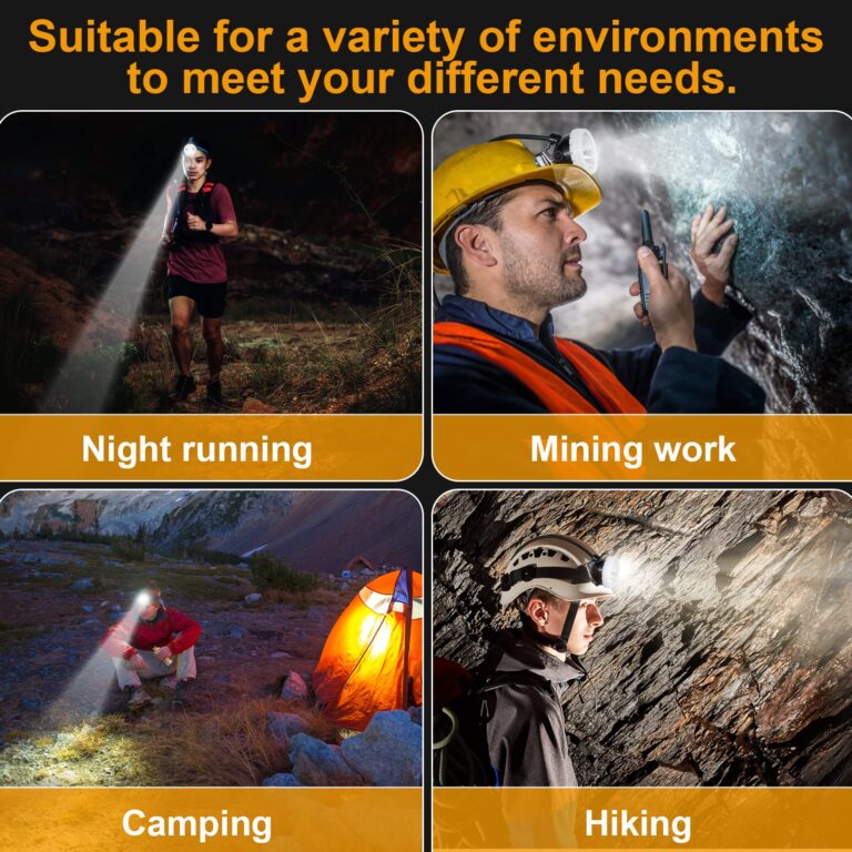 Hunting friends Superbright Mining Headlight,High Power Rechargeable Miner Lamp for Hard Hat Led Lights Professional Waterproof Headlight KL7M.F Explosion Proof Miner's Headlamp - Image 6
