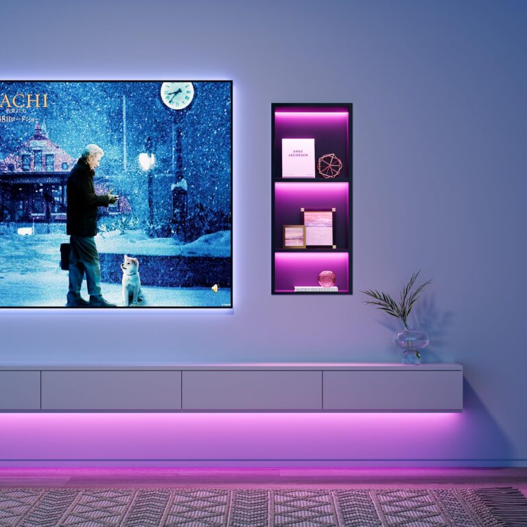 Neohomee 3-Tiers 12x30Inch Wall Niche with RGB LED Light Strips, Matte Black Recessed Shower Niche Cabinet, Stainless Steel Bathroom Shelf, NO Tile Needed Storage Organizer for Shower Wall - Image 4