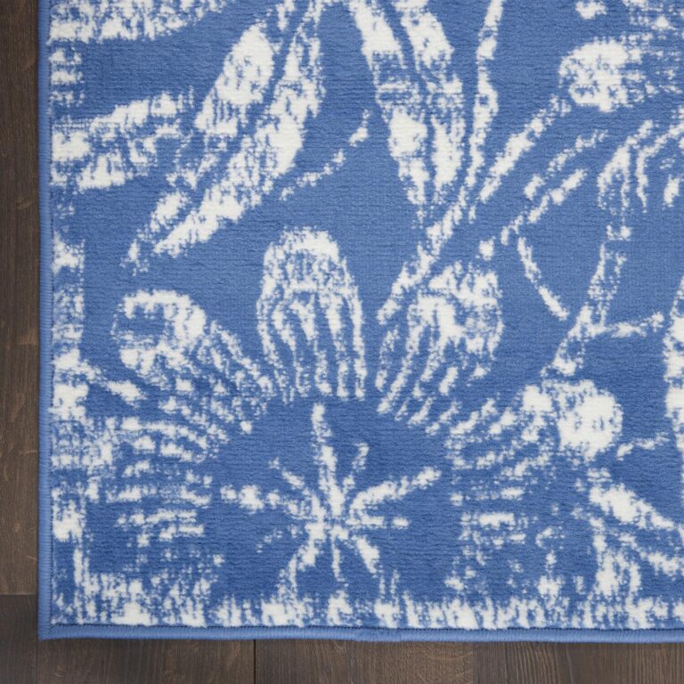 Nourison Whimsicle Floral Blue 8'4" x 11'6" Area Rug, Easy Cleaning, Non Shedding, Bed Room, Living Room, Dining Room, Kitchen (8x12) - Image 7