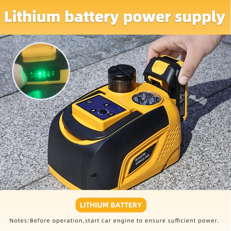 TYAYT Electric Car Jack 18V 5 Ton Cordless Electric Car Hydraulic Jack with Impact Wrench Battery Powered Portable Tire Change Kit with Cordless Remote Control for SUV Sedans - Image 3