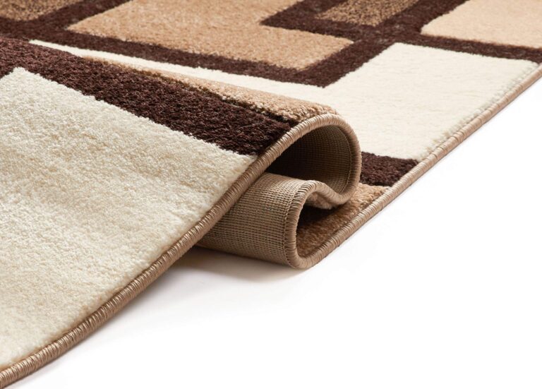Well Woven Ruby Geometric 6x9 Area Rug Ivory & Beige Neutral Modern Contemporary Hand Carved Squares Design Perfect for Living Room Dining Room or Bedroom Plush Easy-Care Easy-to-Clean Carpet - Image 4