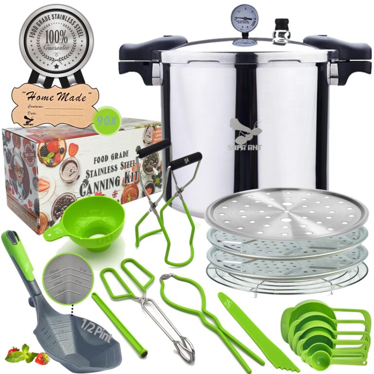Supa Ant Pressure Canner 23 Quart with Canning Supplies - Canner Pressure Cooker for Canning - Can Cooker - Pressure Pot - Canning Pressure Cooker - Pressure Canner Kit - Pressure Canner with Gauge