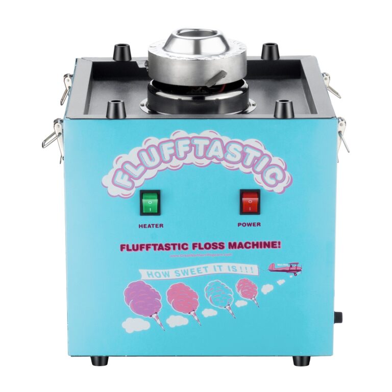 Cotton Candy Machine - 1000W Flufftastic Floss Maker with Stainless-Steel Pan - Cotton Candy Maker Machine and Sugar Scoop for Home Carnival Birthday Party or Festival by Great Northern Popcorn (Blue) - Image 4