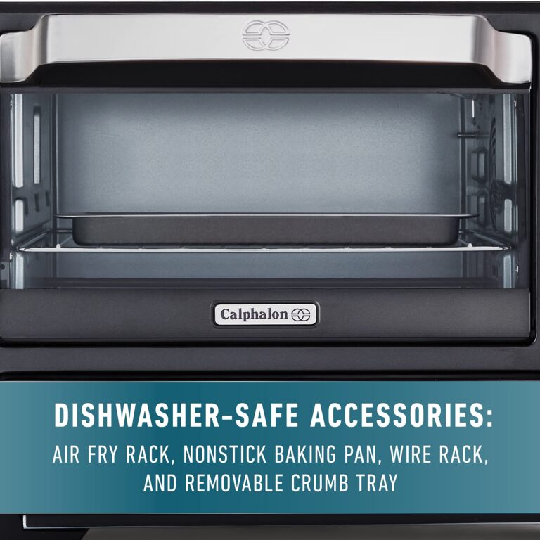 Calphalon Performance 12-in-1 Air Fry Toaster Oven with Dual Zone 12" Pizza Drawer Oven combo,Digital Precision Controls, Dark Stainless - Image 6