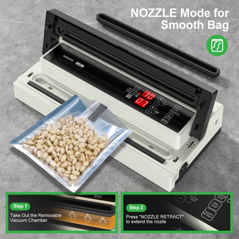 MAGIC SEAL 16'' Commercial Vacuum Sealer Machine, Meat Sealer Vacuum Packing Machine with Double Pump and Auto Cooling System, Sealing and Vacuum Time Control, Compatible with Mylar Bags - Image 5