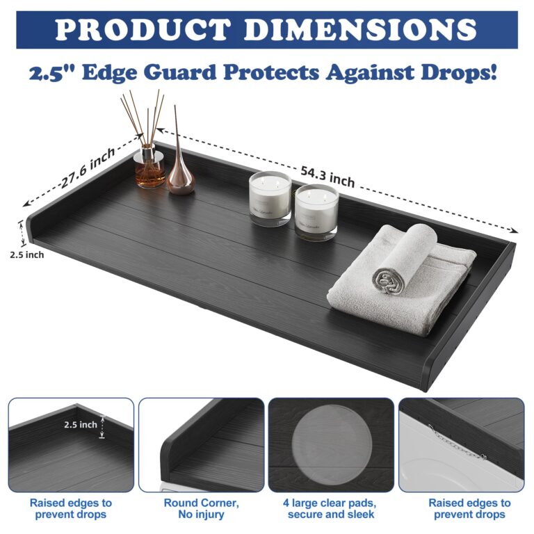 ClimbHope Washer Dryer Countertop HDPE No Installation - Washer and Dryer Topper Covers for The Top Laundry Room Organization and Storage Waterproof - Image 6