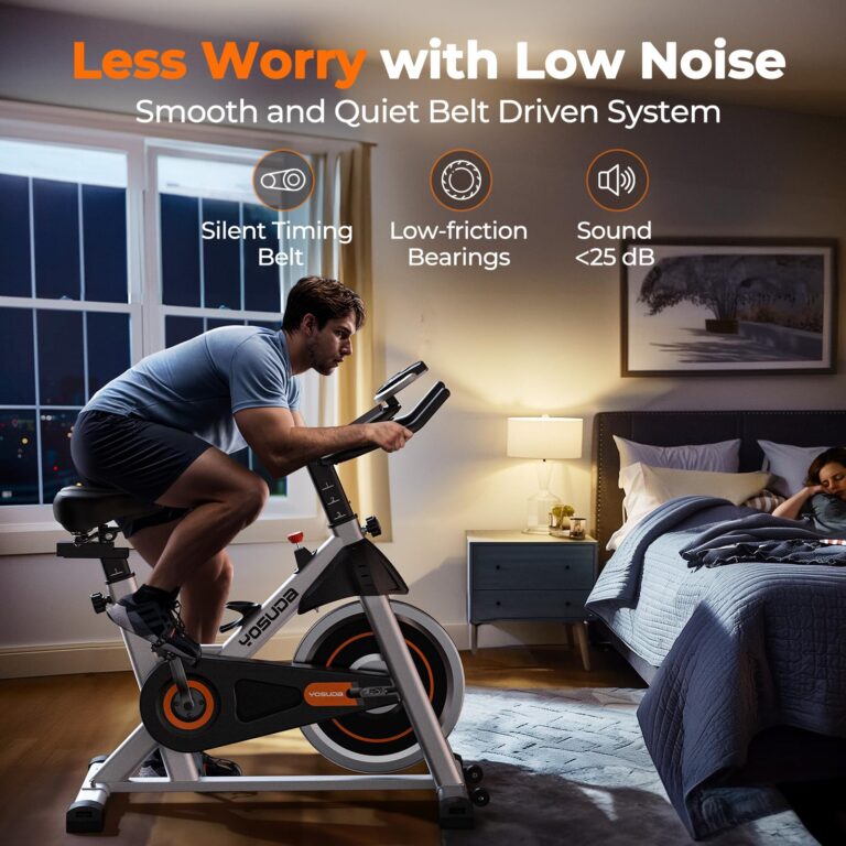 YOSUDA Indoor Cycling Bike - 2023 Version - Stationary Bike with Tablet Mount & Comfortable Seat Cushion - Image 6