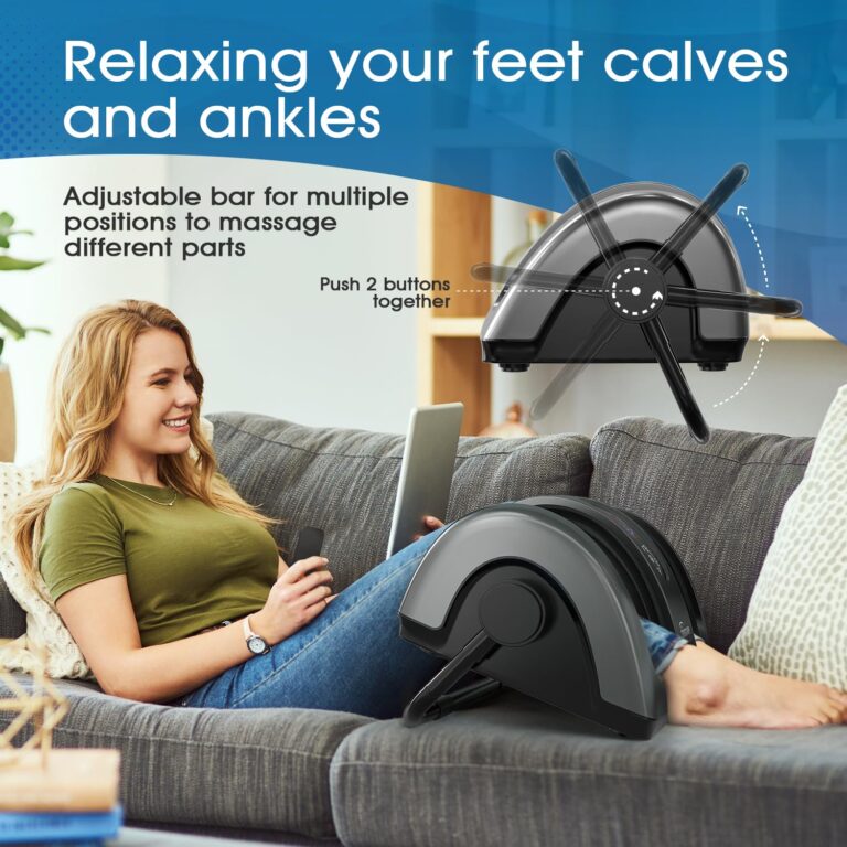 TISSCARE Shiatsu Foot Massager with Heat: FSA HSA Eligible Foot Massager for Plantar Fasciitis, Neuropathy, Circulation and Pain Relief, Massage Feet/Leg/Calf/Ankle at Home/Office, Gifts for Women Men - Image 6