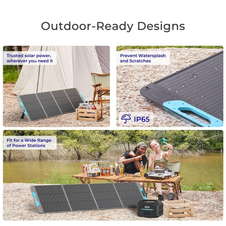 Renogy 200W Portable Solar Panel, IP65 Waterproof Foldable Solar Panel Power Backup, Solar Charger for Power Station RV Camping Off Grid - Image 6
