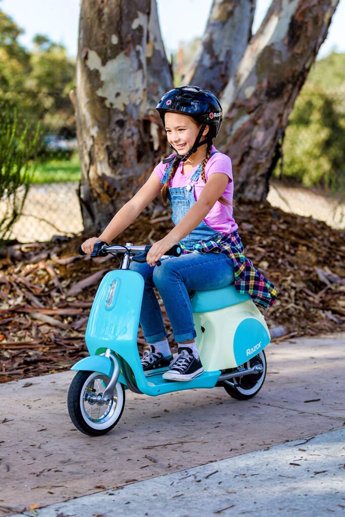 Razor Pocket Mod Petite Euro-Style Electric Scooter - Blue - Image 7