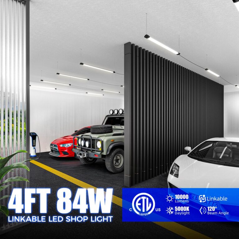 Barrina BS84 LED Shop Lights for Workshop 4FT, 84W, 10000LM, 5000K Utility Shop Lights, Pull Chain ON/Off, Hanging or Flush Mount, ETL, 10 Packs - Image 9