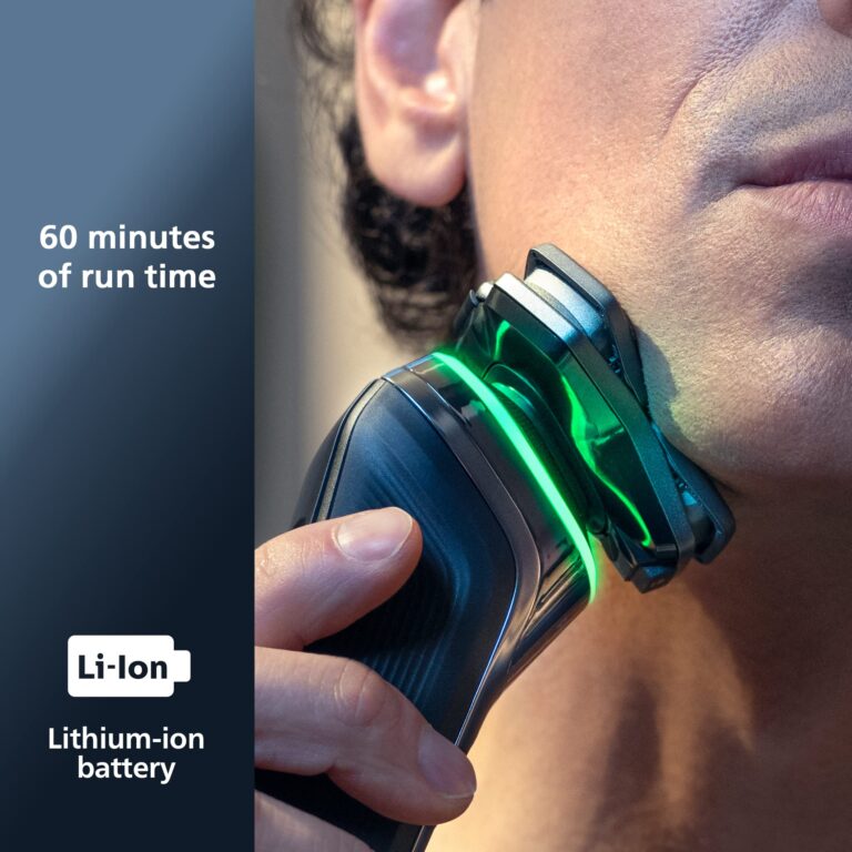 Philips Norelco Shaver Series 9000, Wet and Dry Electric Shaver, with Lift & Cut Shaving System and SenseIQ Technology, Pop-up Trimmer, Cleaning Pod and Travel Case, Chrome Silver, Model S9985/84 - Image 2