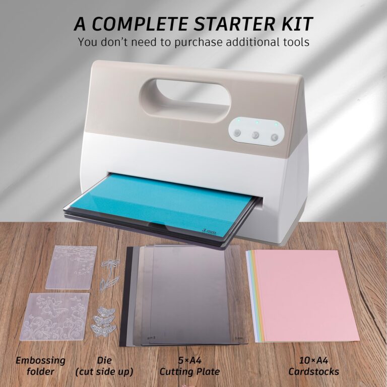 Joelver Maker Electric A4 Die Cutting & Embossing Machine for Arts & Crafts, Scrapbooking & Cardmaking,9” Opening (Grey) - Image 5