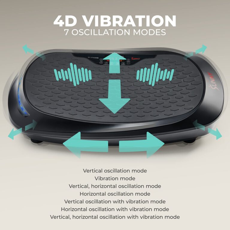 Sunny Health & Fitness FITBOARD 4D Vibration Plate Premium Total Body Shaker Platform for Toning, Sculpting & Recovery, Vibration Plate Exercise Machine with Remote – SF-VP822058 - Image 8