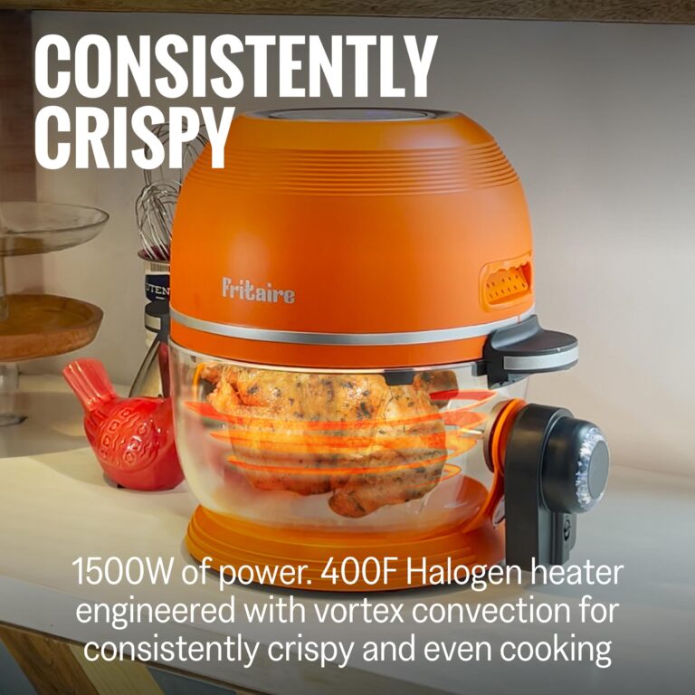 Non-Toxic Air Fryer - Glass AirFryer 5 Quart w/ 360 Visibility, Self-Cleaning, 400F Vortex Air Fryer for Even Cooking, BPA-Free Teflon Free, 6-in-1 Functions, Rotisserie, Roast, Bake, Black - Image 3