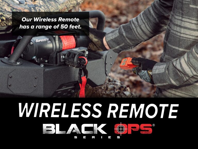SuperATV Black Ops 2500 LB Winch Kit for UTV/ATV | Includes 50 Ft. Synthetic Rope | 12 Volt Winch | 1 HP Motor | Waterproof Seals and Solenoid | 166:1 Gear Ratio - Image 7