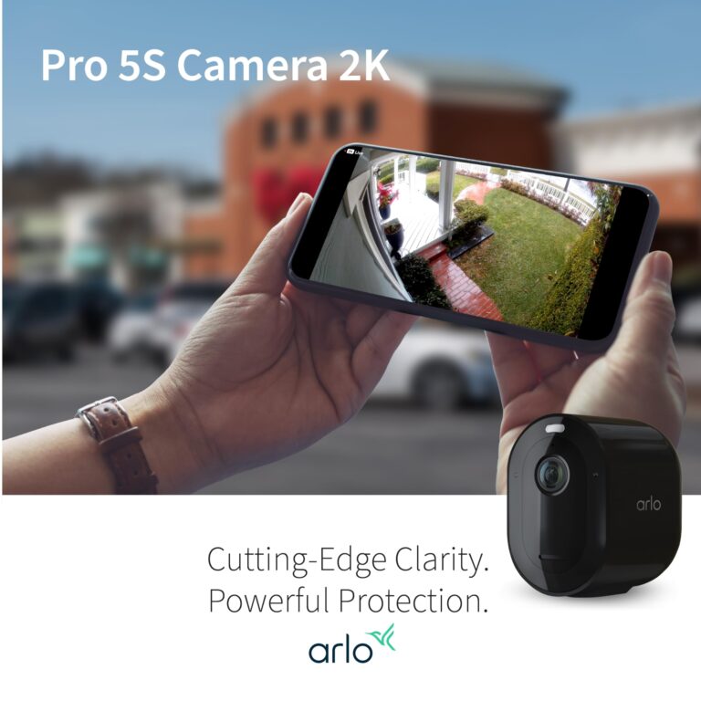 Arlo Pro 5S 2K Spotlight Camera - 2 Pack - Security Cameras Wireless Outdoor, Dual Band Wi-Fi, Color Night Vision, 2-Way Audio, Home Security Cameras, Home Improvement, Black – VMC4260B - Image 2