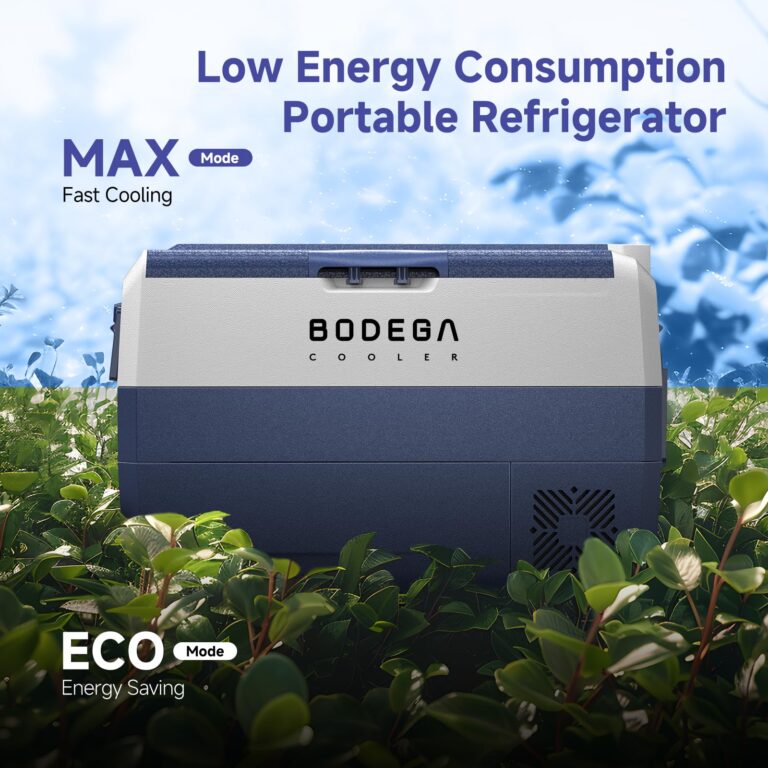 BODEGACOOLER 12 Volt Car Refrigerator,53 Quart Portable Car Freezer Fridge Bluetooth Control,(50L) -4℉-68℉ Electric Cooler 12/24V DC and 100-240V AC for Travel,Camping,RV,Boat Road Trip Tailgating - Image 3