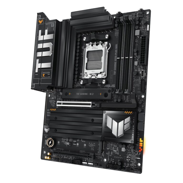 ASUS TUF Gaming X870-PLUS WiFi AMD AM5 X870 ATX Motherboard, 16+2+1, 80A SPS Power Stages, DDR5, PCIe 5.0 Ready, Four M.2 Slots, Wi-Fi 7, 2.5Gb LAN, HDMI, USB4® 40Gbps, SATA 6 Gbps, USB 20Gbps Type-C - Image 6