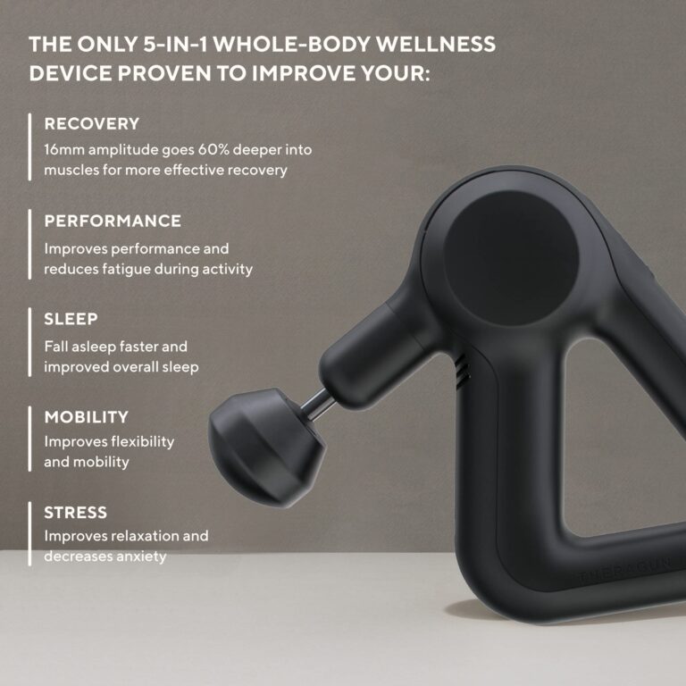 TheraGun Prime Quiet Deep Tissue Therapy Massage Gun - Bluetooth Enabled, Electric Percussion Massage Gun & Personal Massager for Pain Relief in Neck, Back, Leg, Shoulder and Body (Prime G4) - Image 9