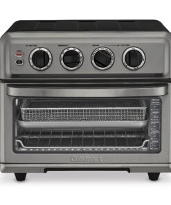 Cuisinart Air Fryer + Convection Toaster Oven, 8-1 Oven with Bake, Grill, Broil & Warm Options, Black Stainless Steel, TOA-70BKS