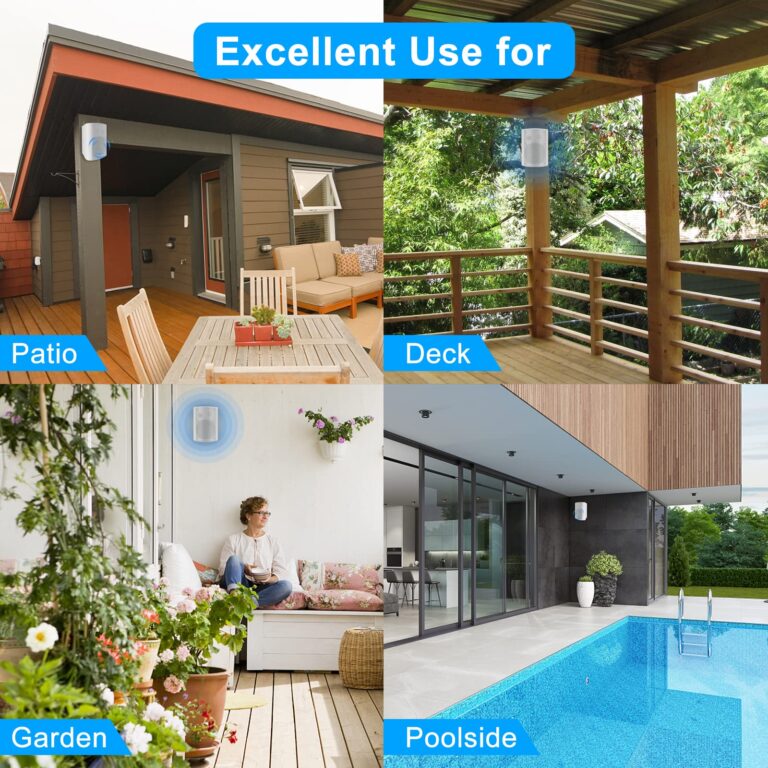 STUDIOFINIX 6.5 Inch Passive Indoor Outdoor Speakers Wired Waterproof with 800Watts, Wall Mount Speaker,for Patio,Covered Porch,Deck,Poolside(4 Speakers，White) - Image 2