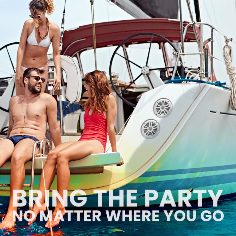BOSS Audio Systems ASK902B.6 Marine Boat 6.5 inch Speakers and 4 Channel Amplifier Package - 500 High Output, Bluetooth Remote, Waterproof Pouch - Image 4