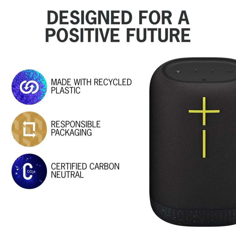 Ultimate Ears EPICBOOM, Portable Wireless Bluetooth Speaker, Big Bass and Immersive, 360-Degree Sound, Adaptive EQ, IP67 Waterproof, Floatable, 17 Hour Battery, 180 ft Range, USB C - Charcoal Black - Image 4