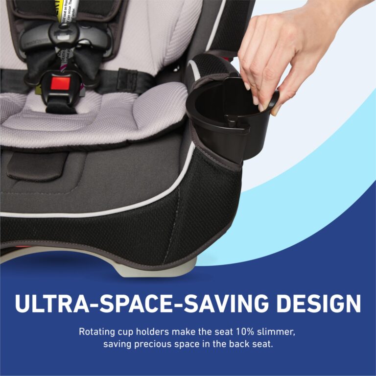Graco Slimfit 3 in 1 Convertible Car Seat Slim & Comfy Design Saves Space in Your Back Seat, Redmond - Image 6